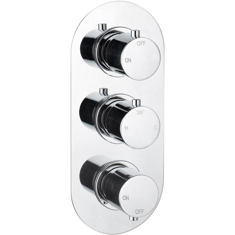 Bathstore Azure Chrome Thermostatic Shower Valve Kit Image 3