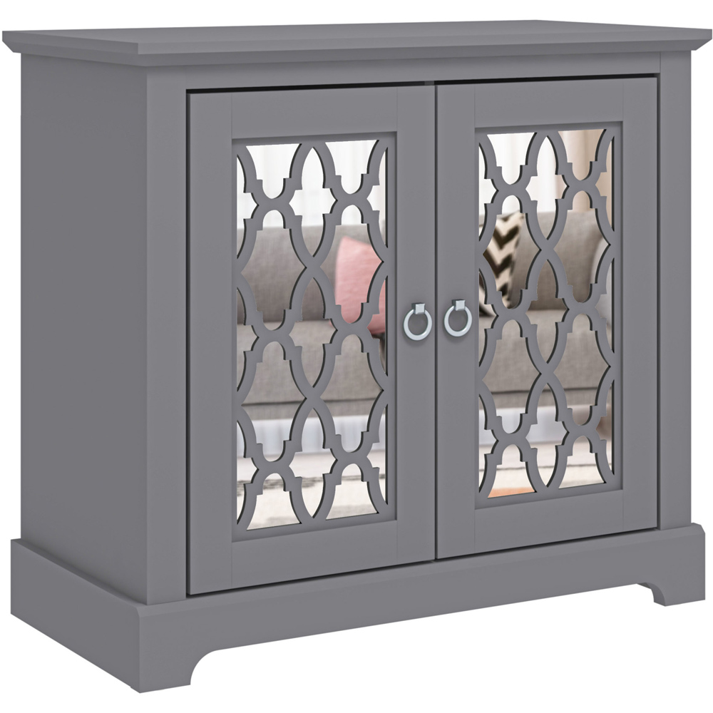 GFW Honiton 2 Door Grey Sideboard Image 3