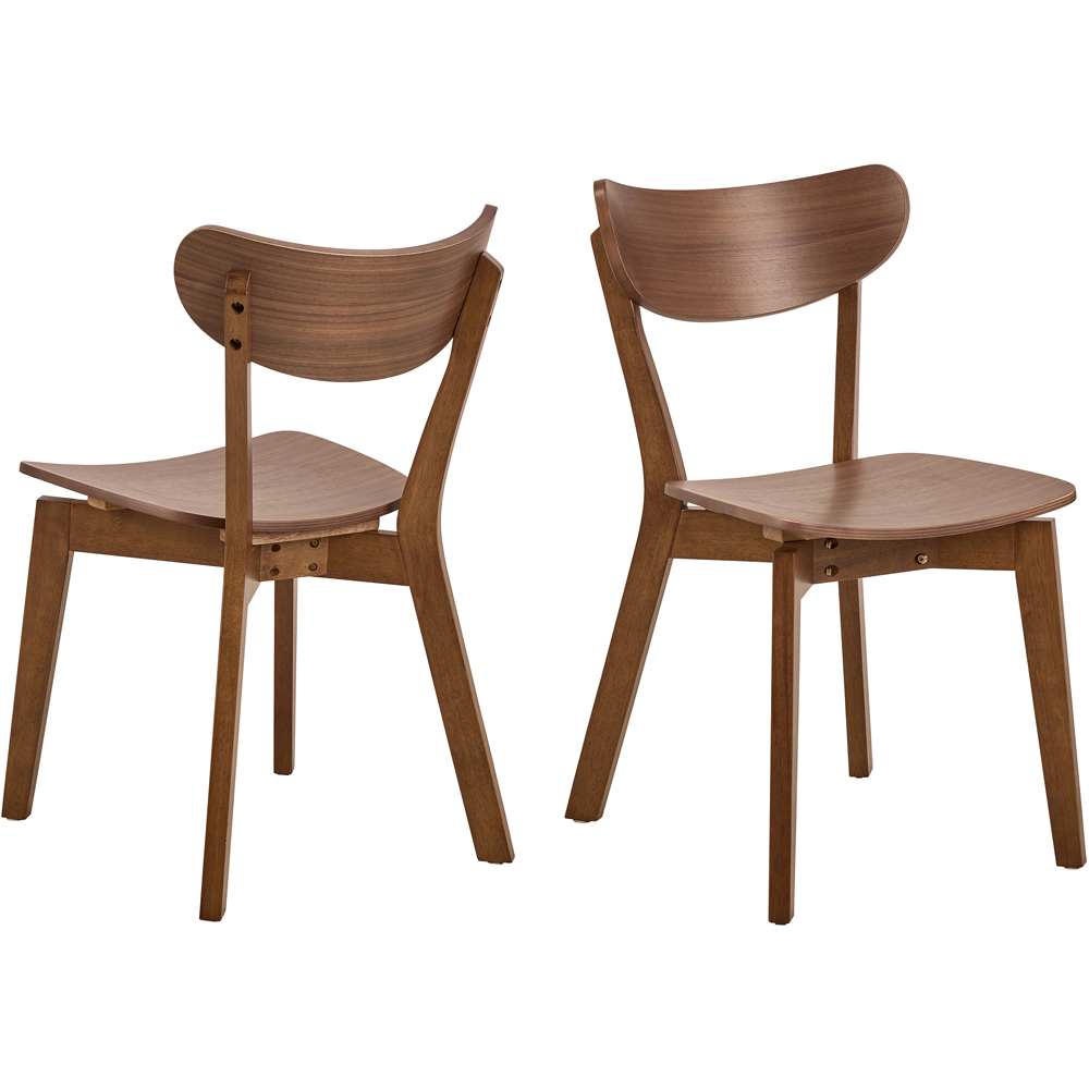 Florence Roxby 4 Seater 105cm Round Dining Table Walnut Image 3