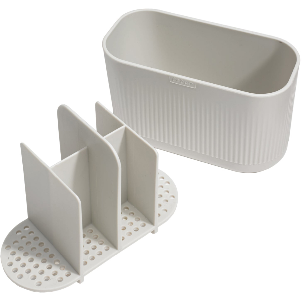 ReBorn Stone Effect Large Recycled Plastic Bathroom Caddy Image 6