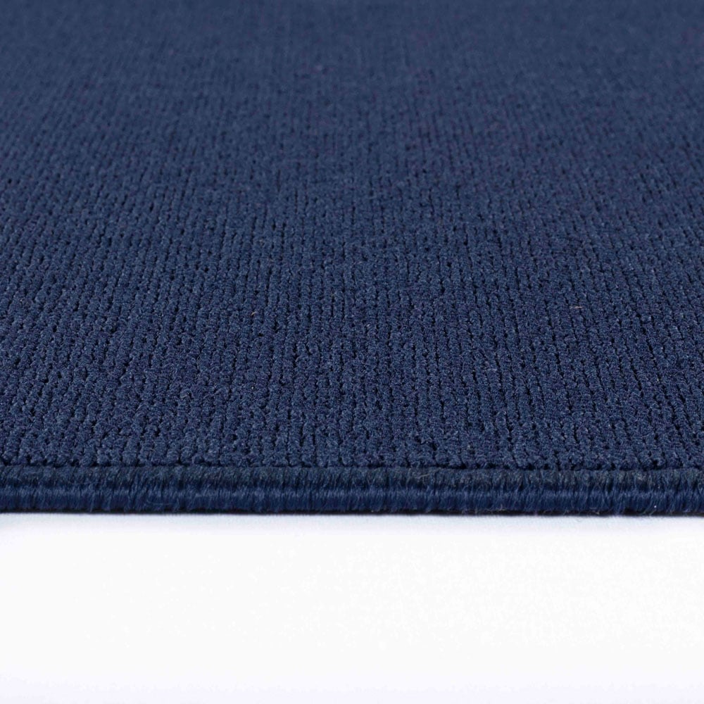 Desire Rugs Simple Navy Low Pile Felt Backing Tufted Rug 220 x 60cm Image 3
