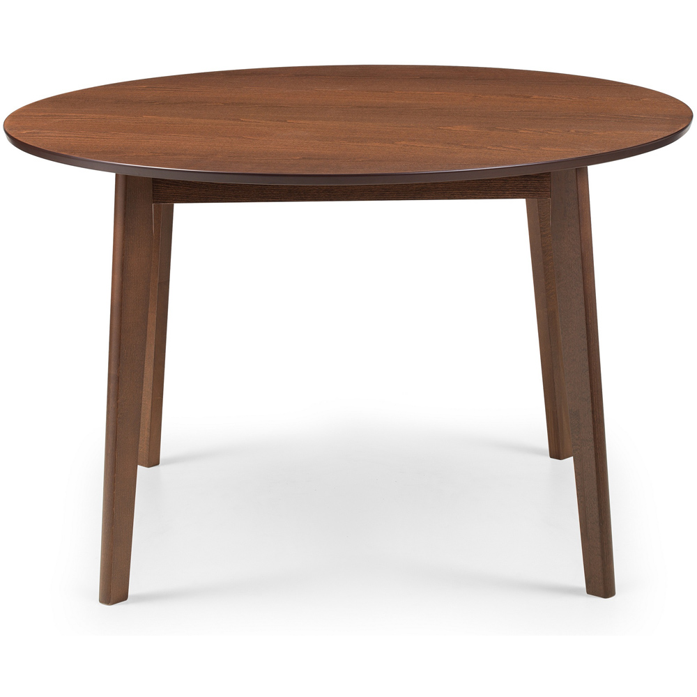 Julian Bowen Farringdon 4 Seater Circular Dining Table Walnut Image 3