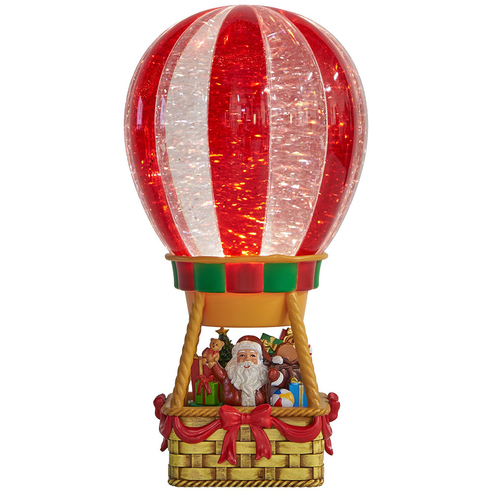 Santa in LED Hot Air Balloon Multicolour Image 4