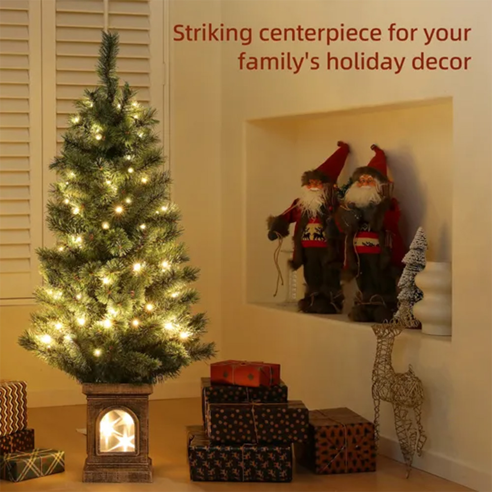 Everglow Warm White LED Pre-Lit Artificial Christmas Tree 4ft Image 3