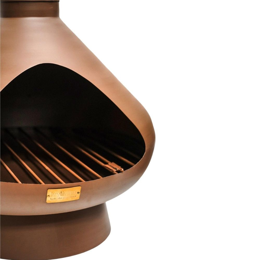 Ivyline Fornax Rust Outdoor Fireplace 132 x 52cm Image 3