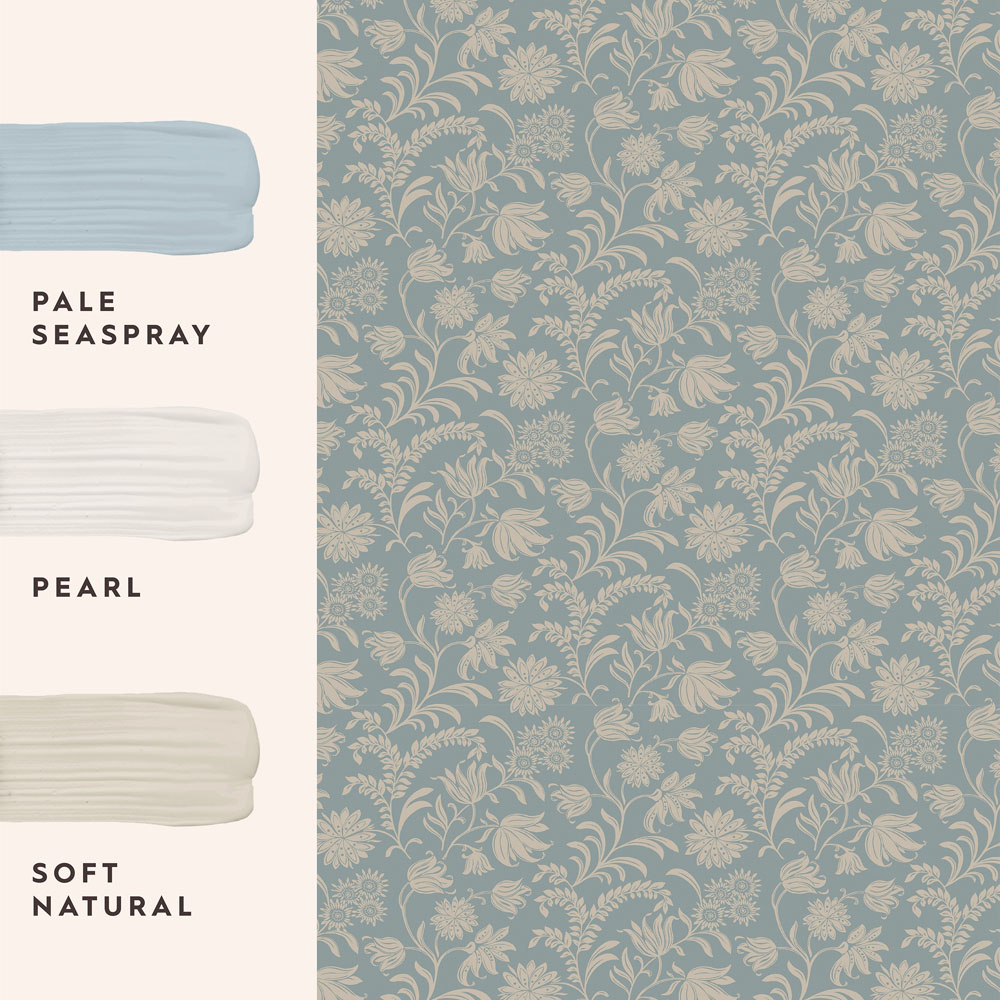 Laura Ashley Hemingway Seaspray Wallpaper Image 4
