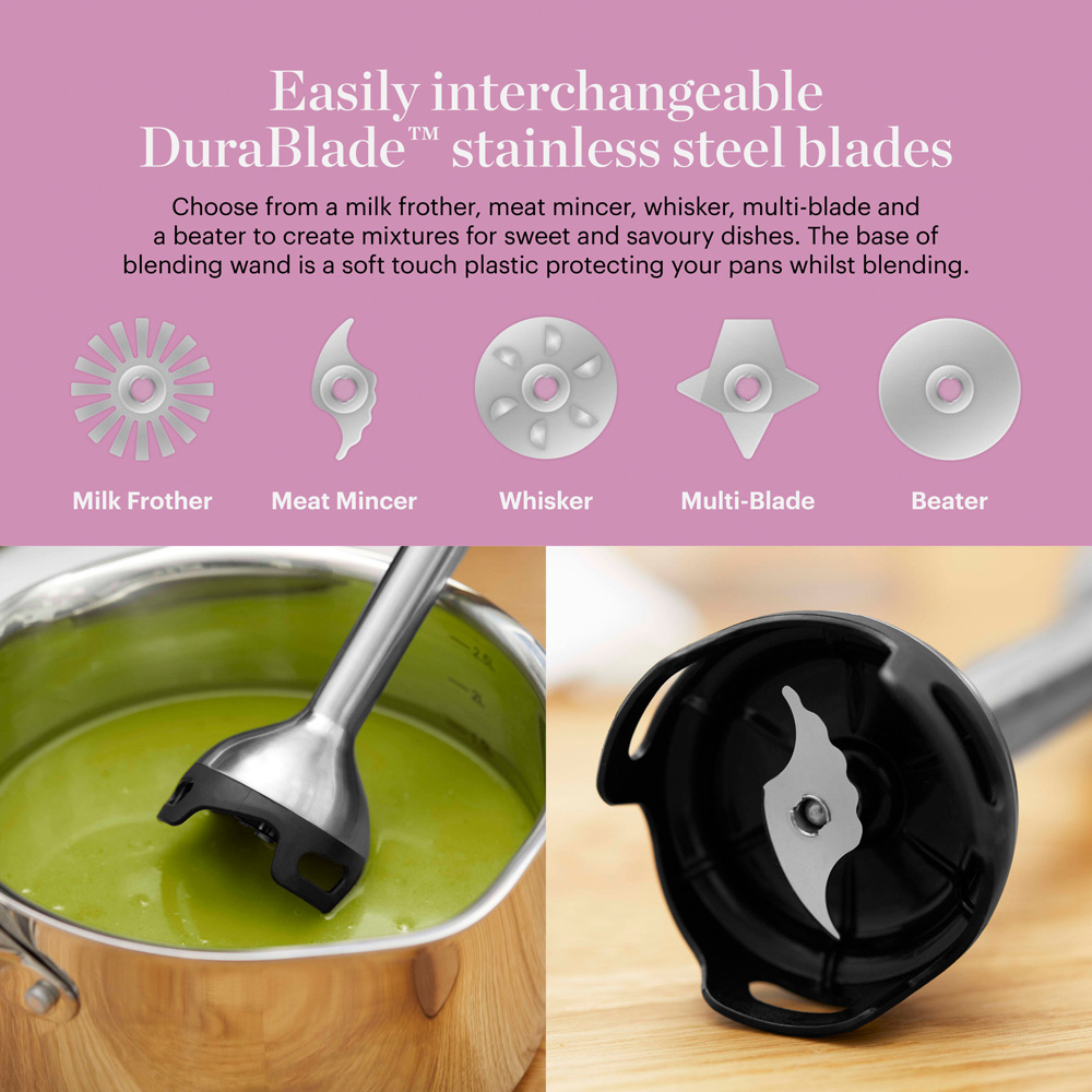 Good Food GF12012 5 in 1 Hand Blender Stainless Steel 1000W Image 4