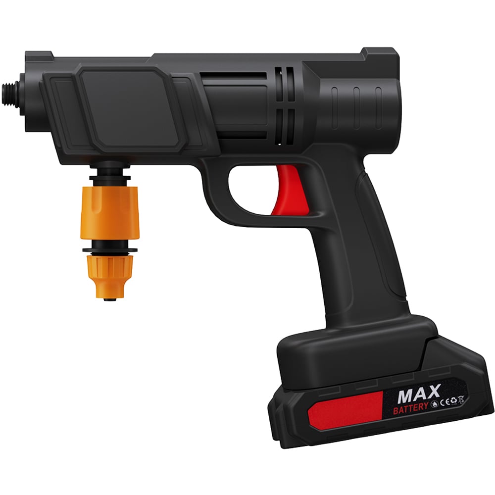 Living and Home Black Electric Cordless Handheld Pressure Washer with 2 Battery Image 5