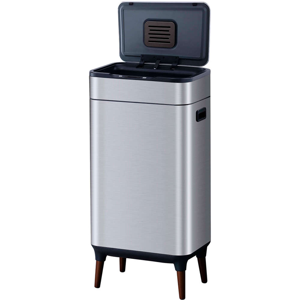 Tower Ozone Filter Silver Stainless Steel Sensor Bin 65L Image 3