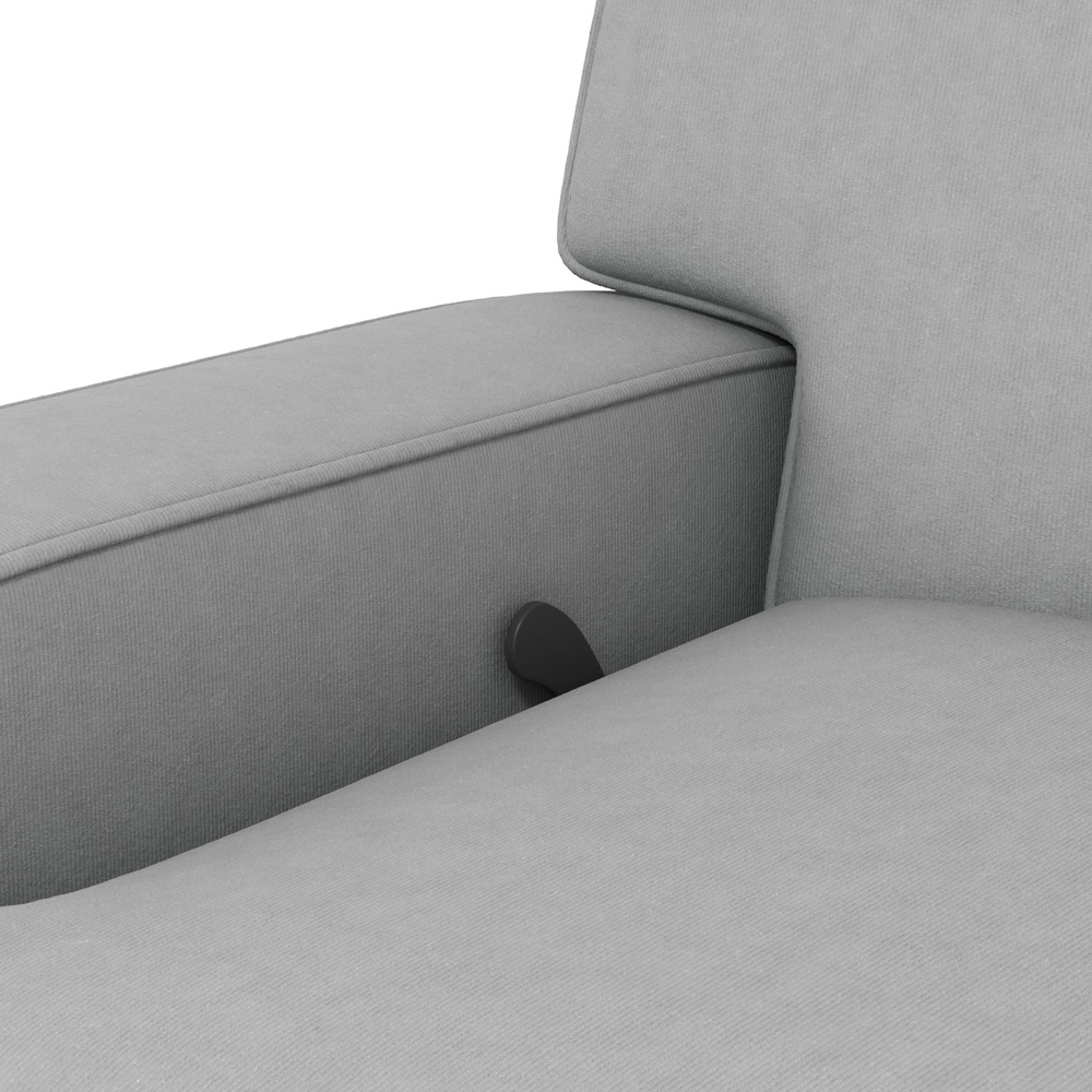 Dorel Rylan Grey Swivel and Gliding Recliner Chair Image 5