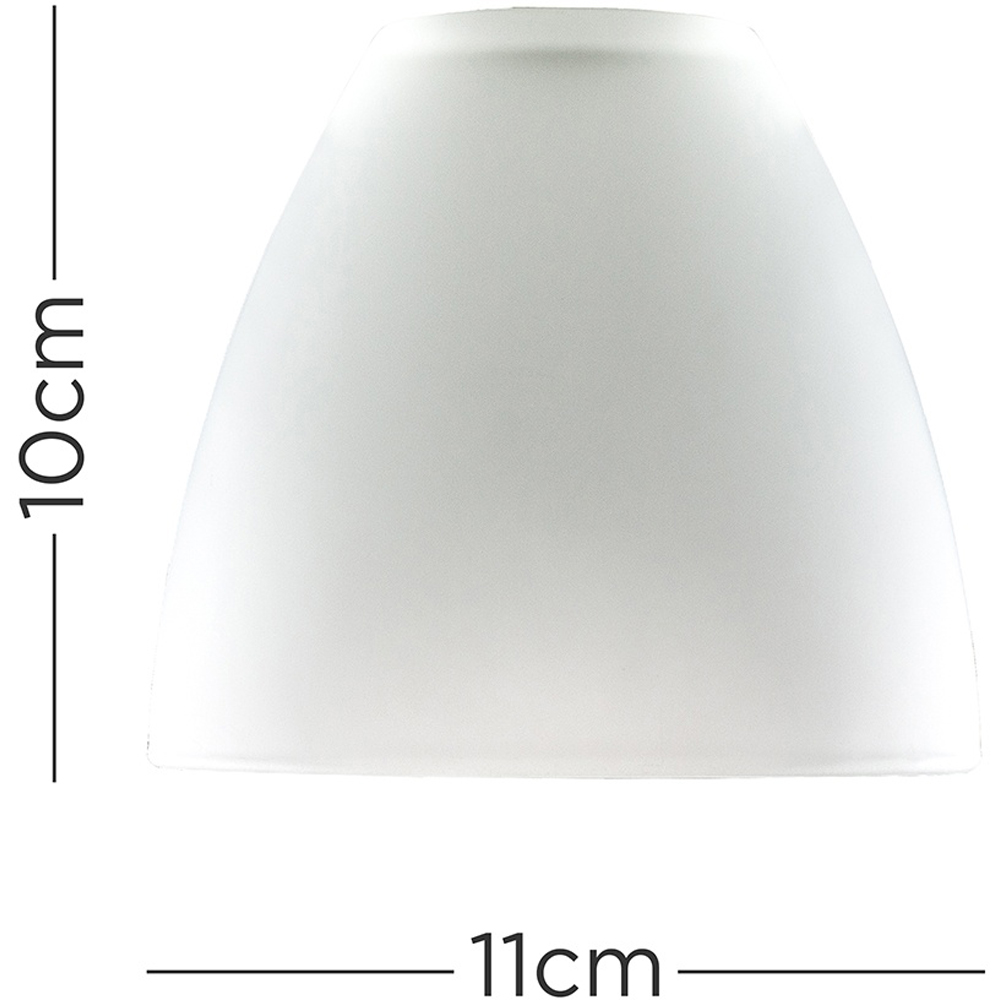ValueLights White Glass Dome Shaped Lamp Shade 3 Pack Image 5
