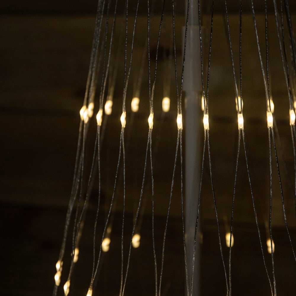 Samuel Alexander Warm White LED Light Up Christmas Cone Tree 4.4ft Image 3