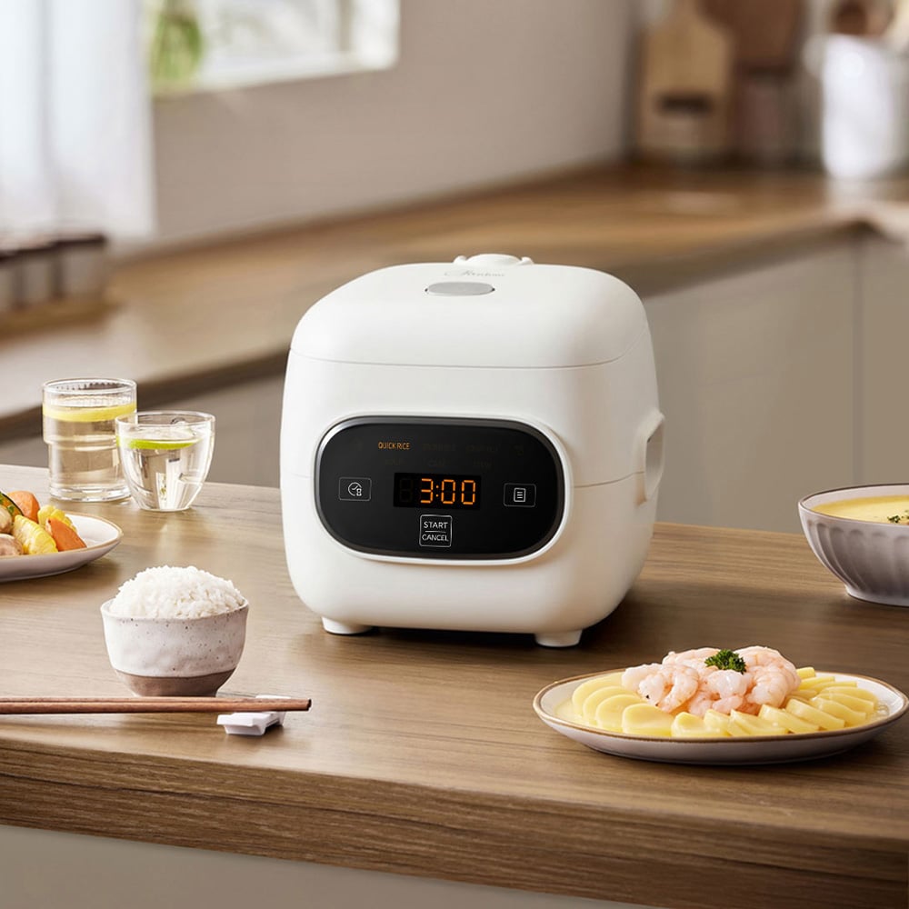 Midea AJ0877 Multifunctional 1.2L Mini Rice Cooker White 357W Image 2