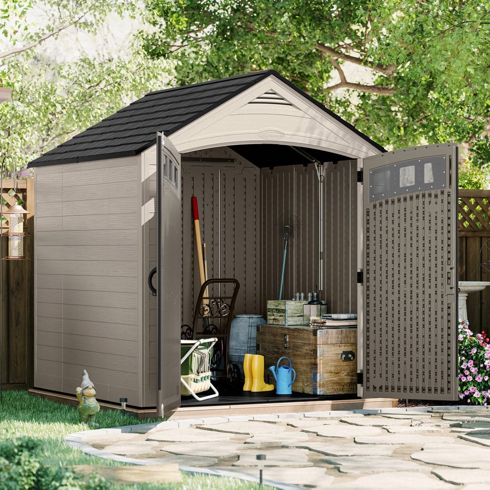 Suncast Vista 7 x 7ft Apex Storage Shed Image 3