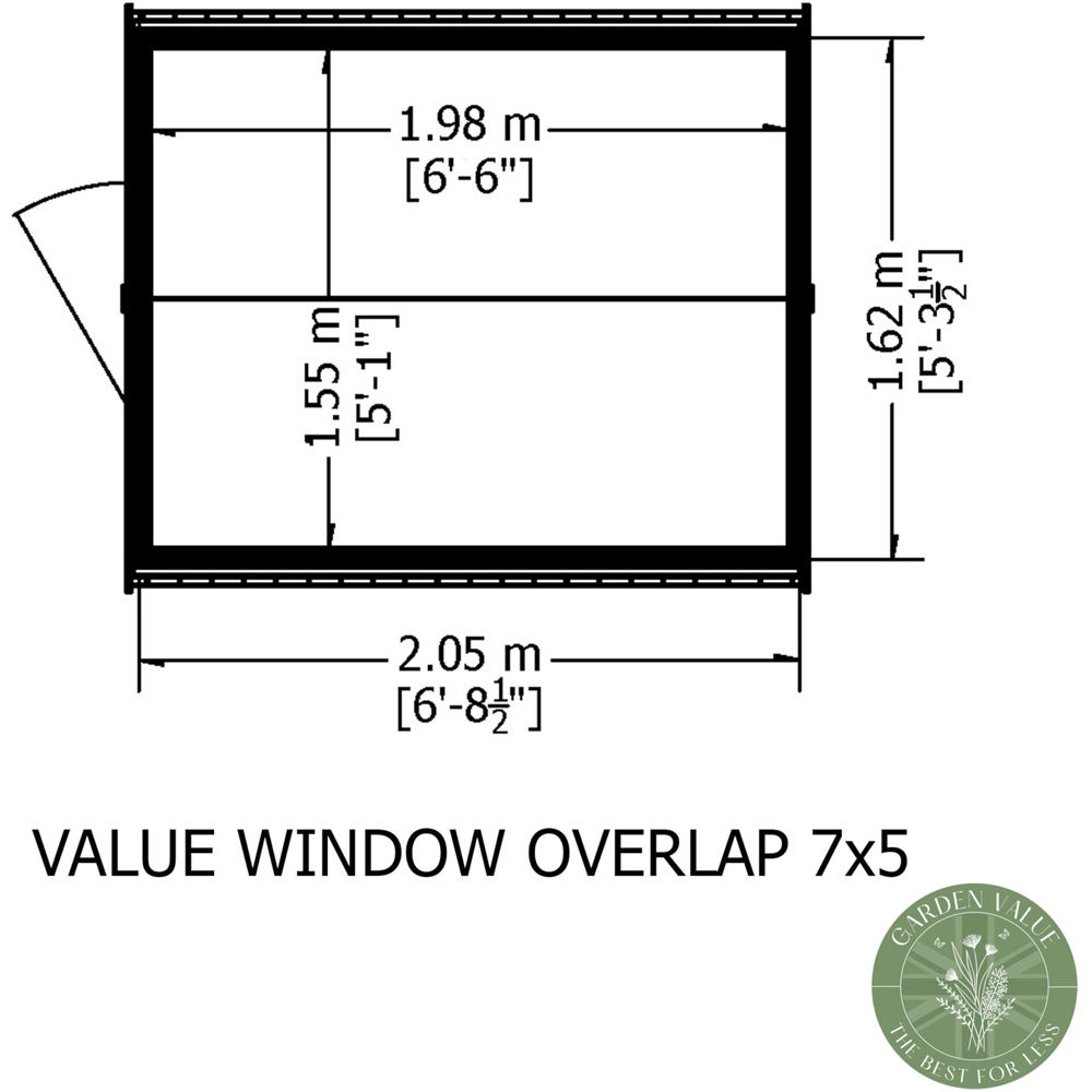 Shire 7 x 5ft Dip Treated Overlap Shed Image 9