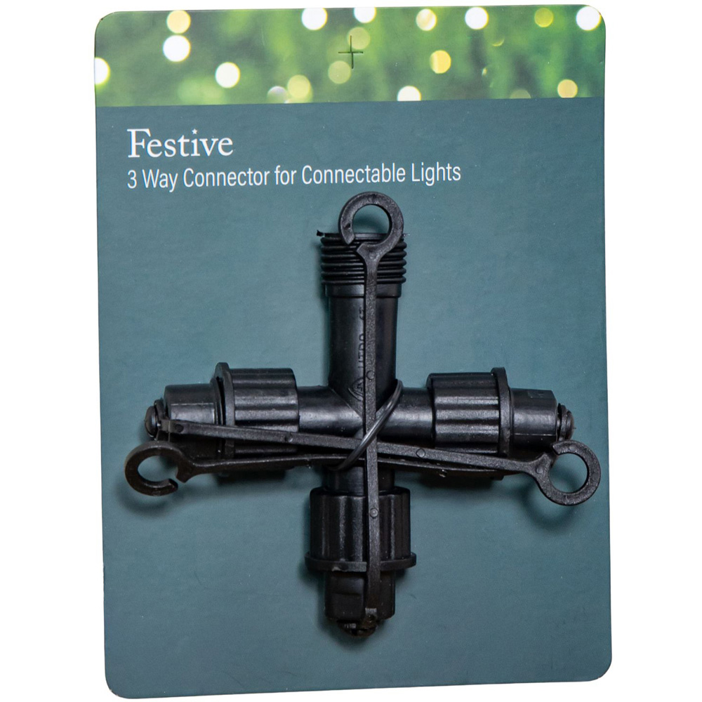 Samuel Alexander Black 3-Way String Light Max Connector 9 x 10cm Image 3