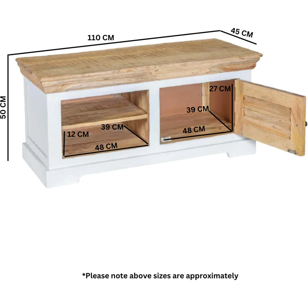 Brooklyn Alfie Single Door 2 Shelf Wooden Shoe Rack and Hanger Wall Hook Set Image 9