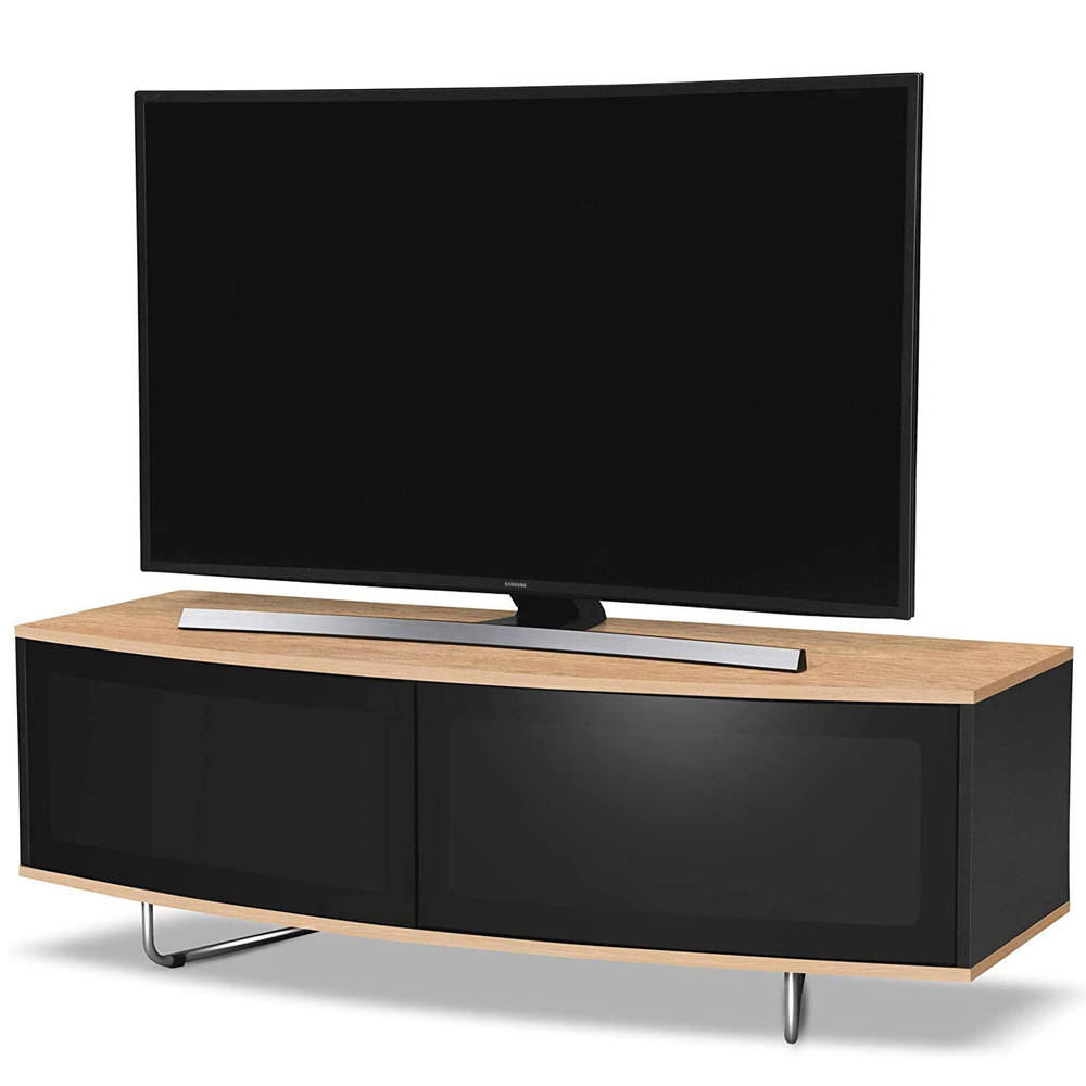 Centurion Supports Caru Gloss Black 2 Door TV Unit Image 5