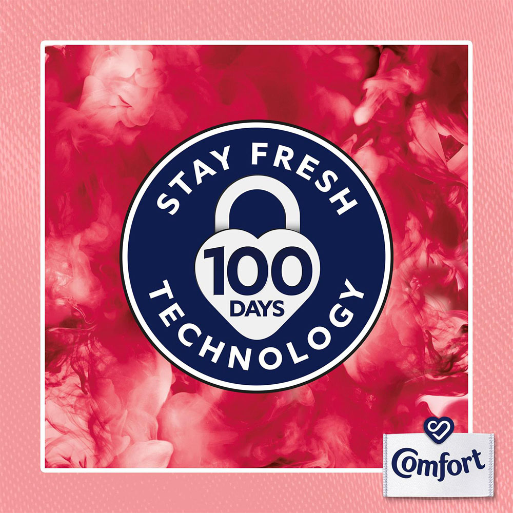 Comfort Creations Peony and Rose Lasting Fragrance Fabric Conditioner 30 Washes 900ml 4 Pack Image 9