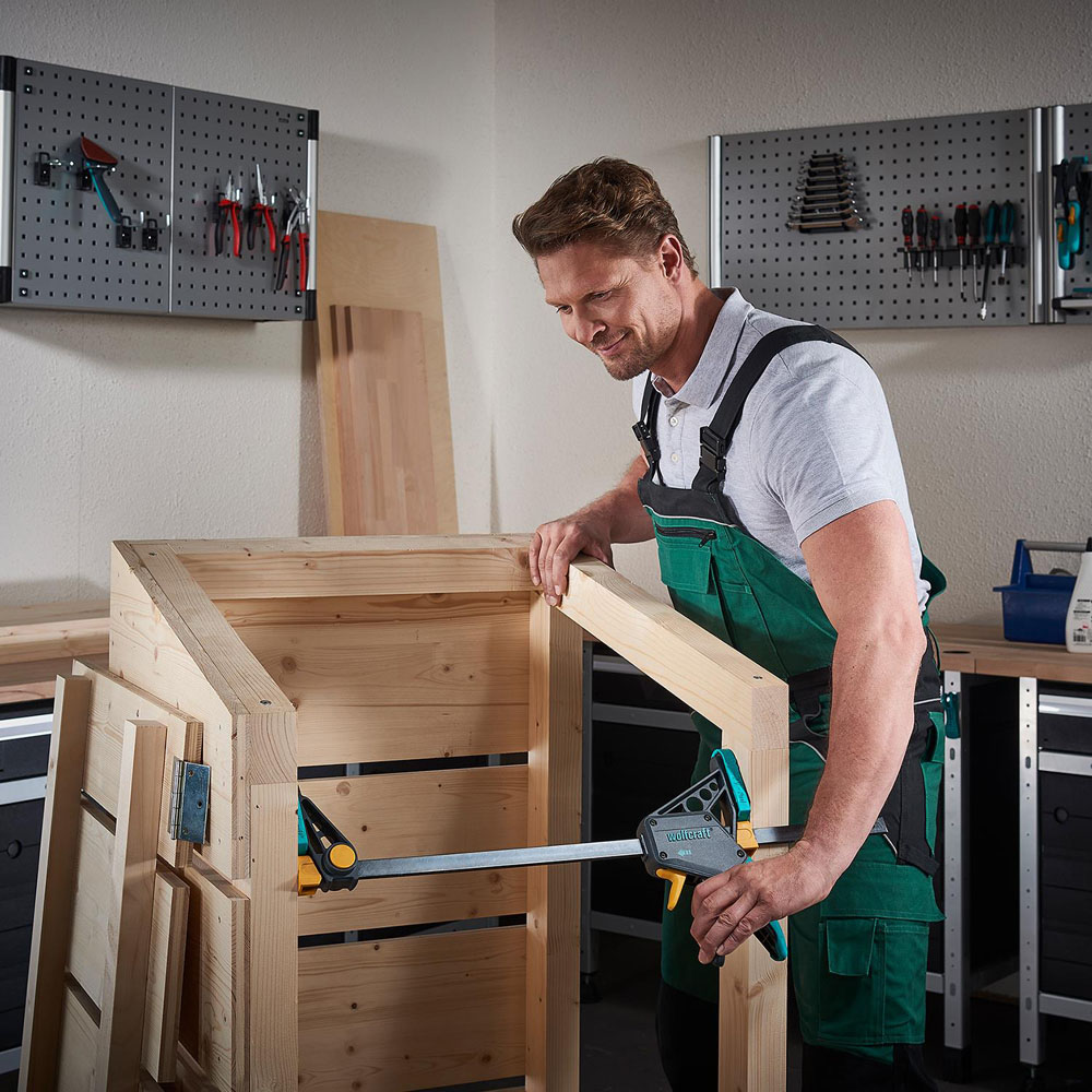 Wolfcraft R211492 EHZ PRO One Hand Clamp 100 - 450 mm Image 4