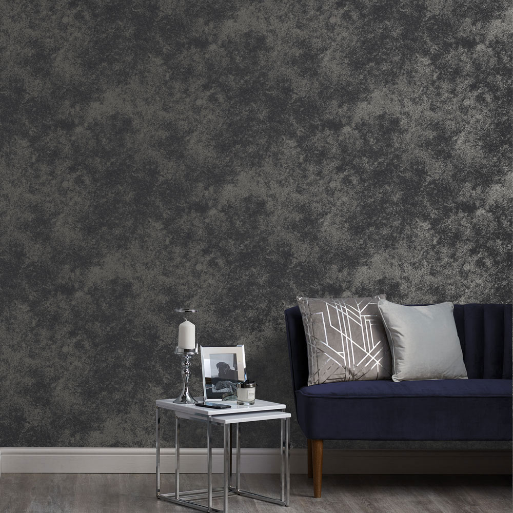 Boutique Gilded Concrete Onyx Wallpaper Image 5