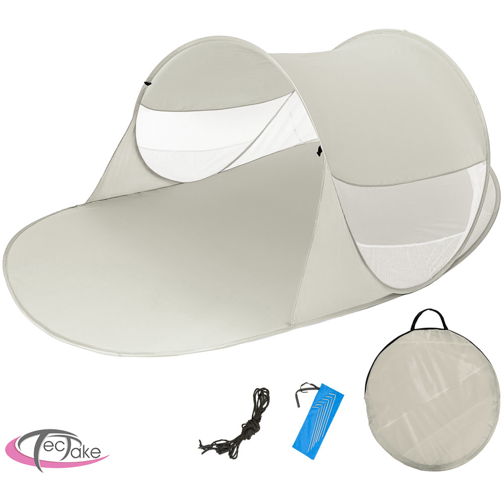 tectake Angelika Grey Pop Up Beach Tent Image 7
