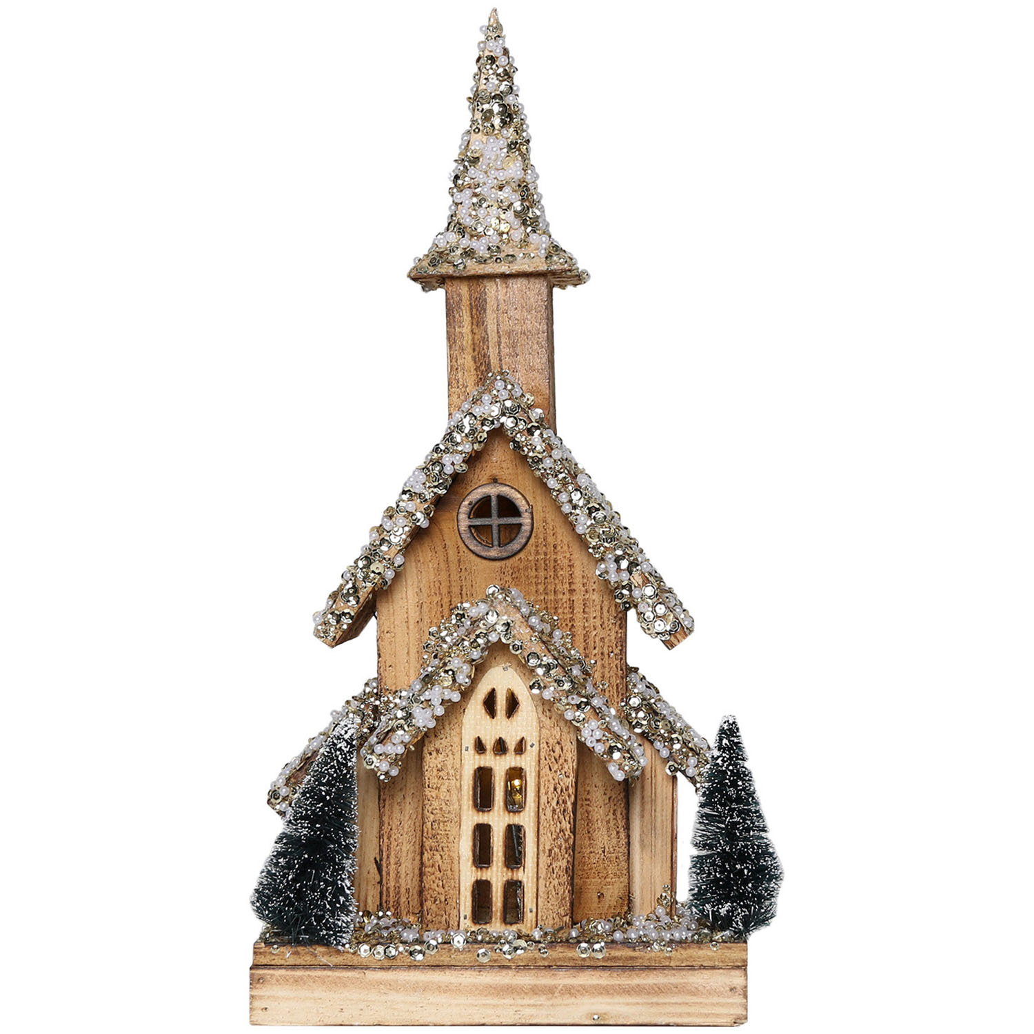 Emerald Forest Natural LED Church Christmas Decoration Image 2