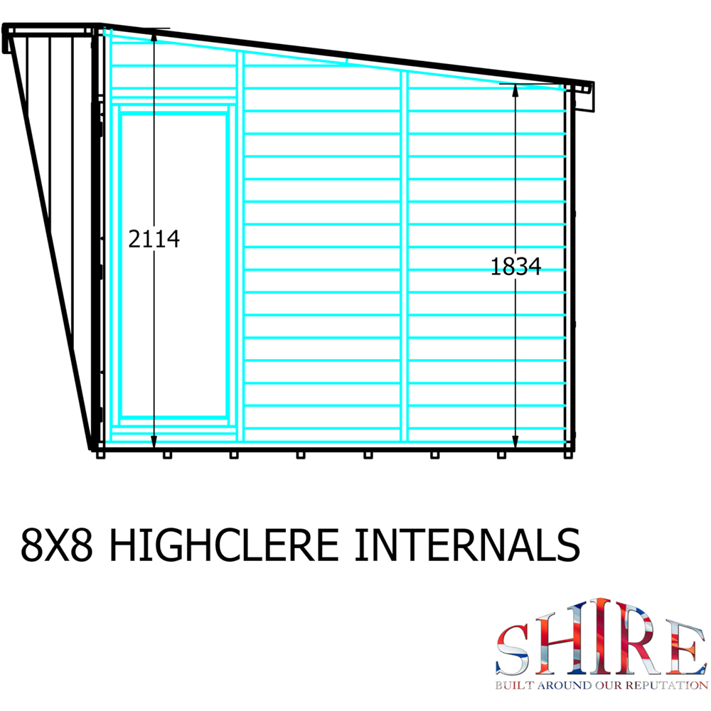 Shire Highclere 7.5 x 7.8ft Summerhouse Image 9