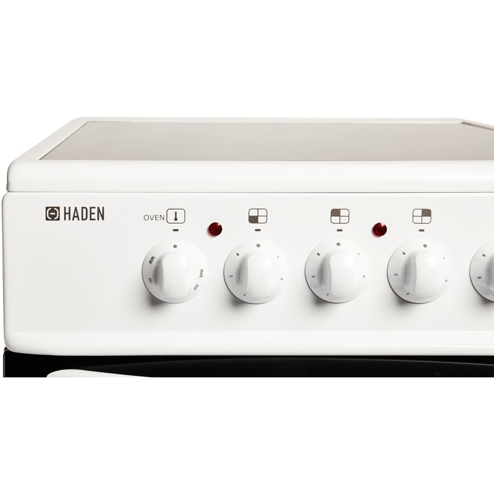 Haden HECT50W Twin Cavity 26 and 52L Static Oven Electric Cooker 50cm Image 4