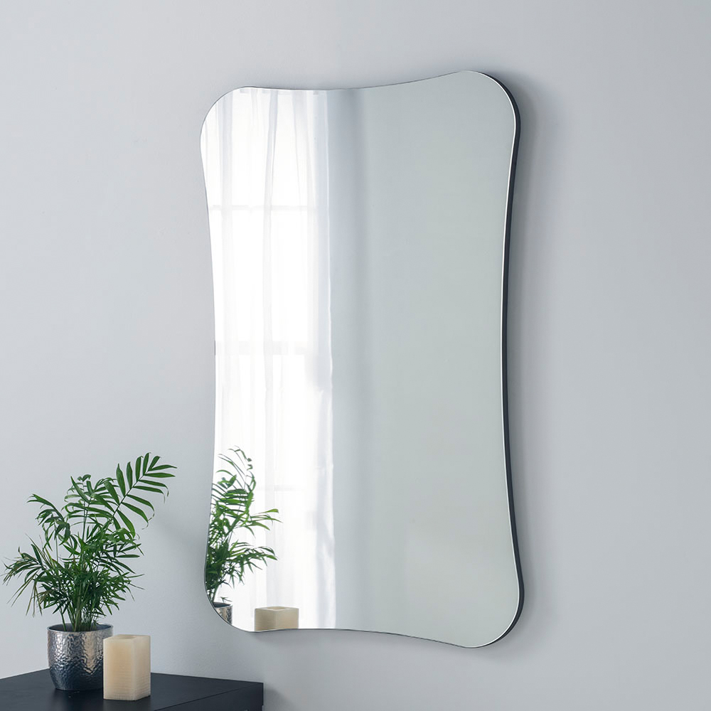 Yearn Barnsbury Black Organic Wall Mirror 90 x 60cm Image 2
