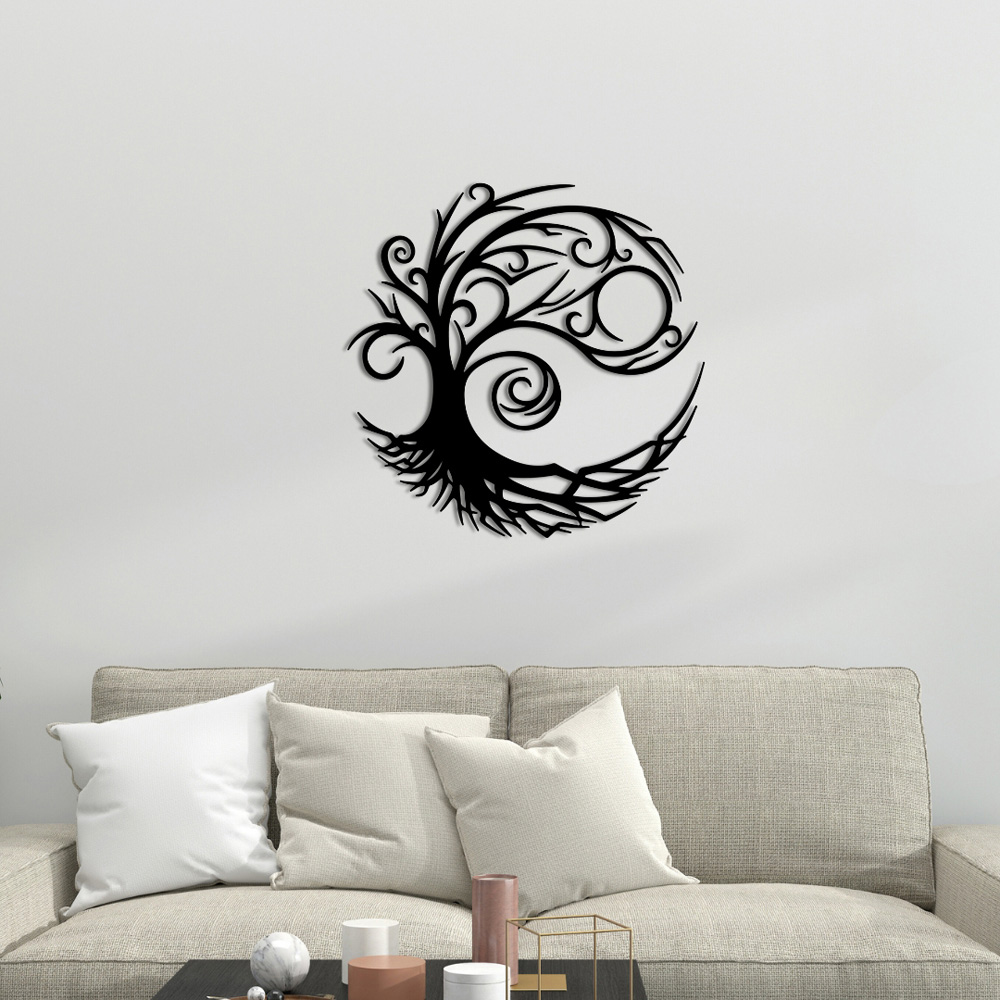 Decortie Tree of Life Modern Metal Wall Decor Image 2