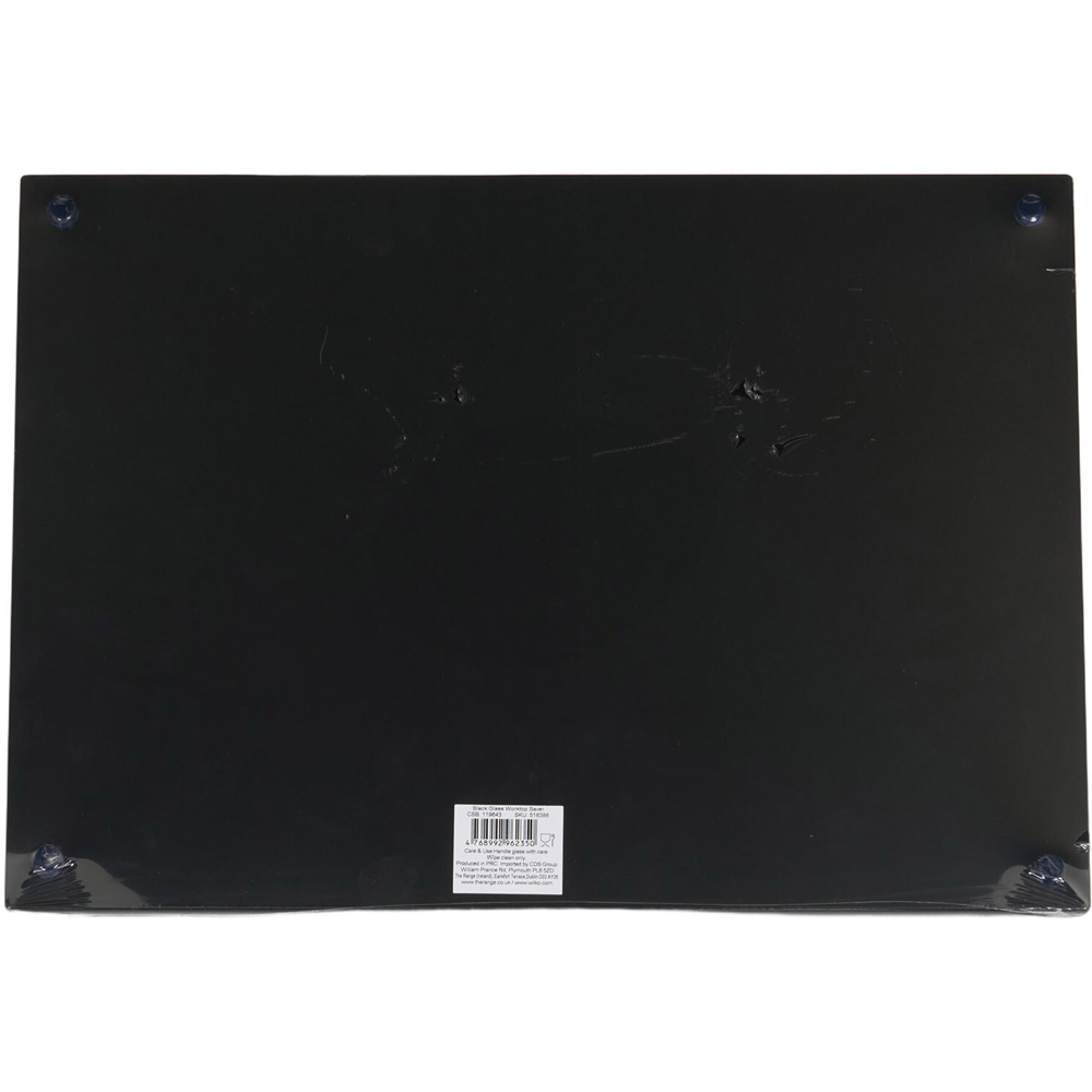 Glass Worktop Saver Black Image 2