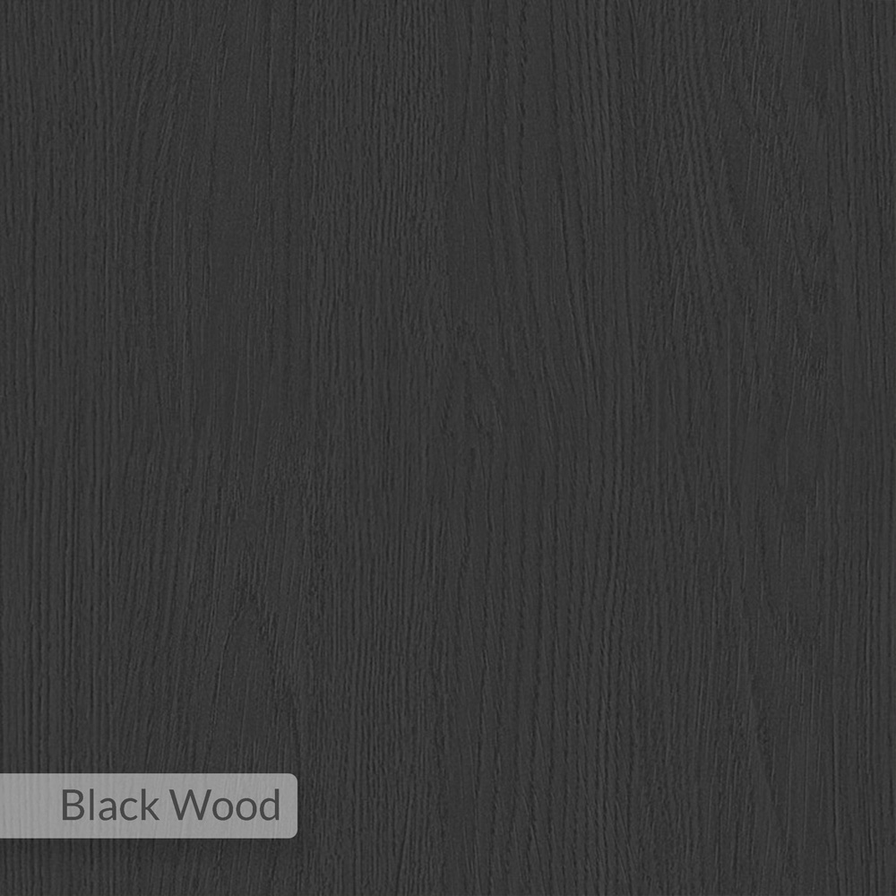 Decortie Bat Wall 5 Cube Black Wood Floating Shelf Image 5