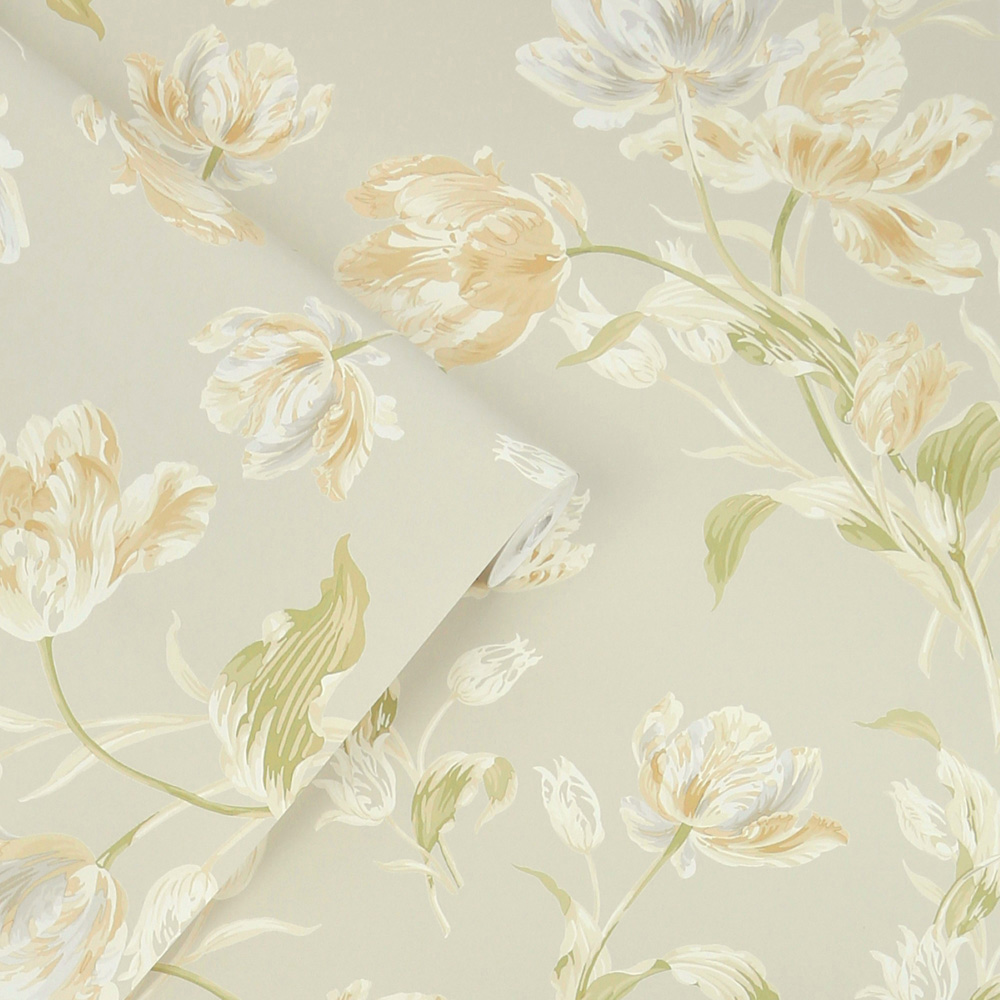 Laura Ashley Gosford Sage Green Wallpaper Image 2