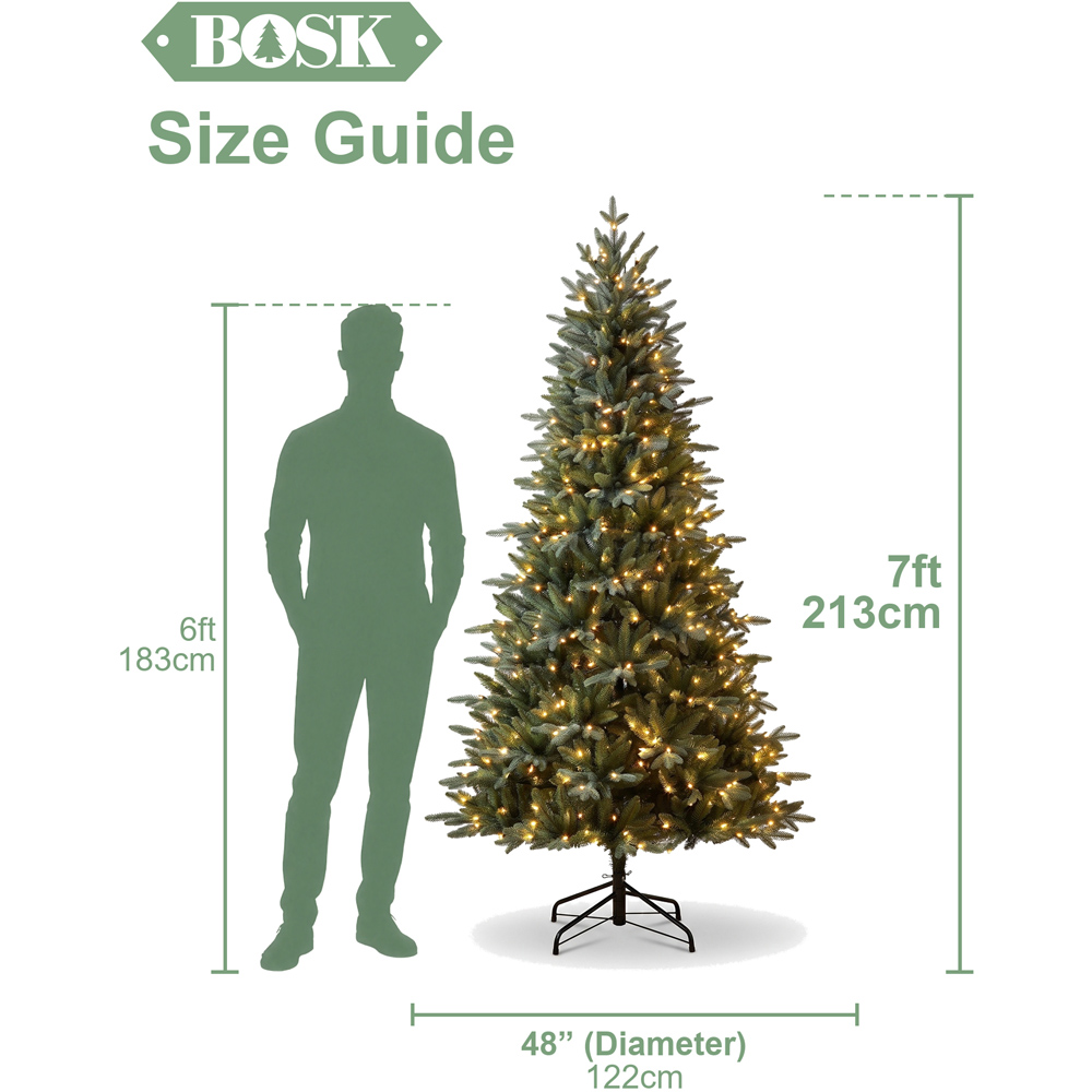 Bosk Maypine Pre-Lit 450 Warm White LED Artificial Christmas Tree 7ft Image 9