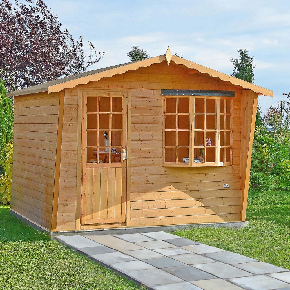 Shire Goodwood 10 x 8ft Shiplap Style D Summerhouse Image 2