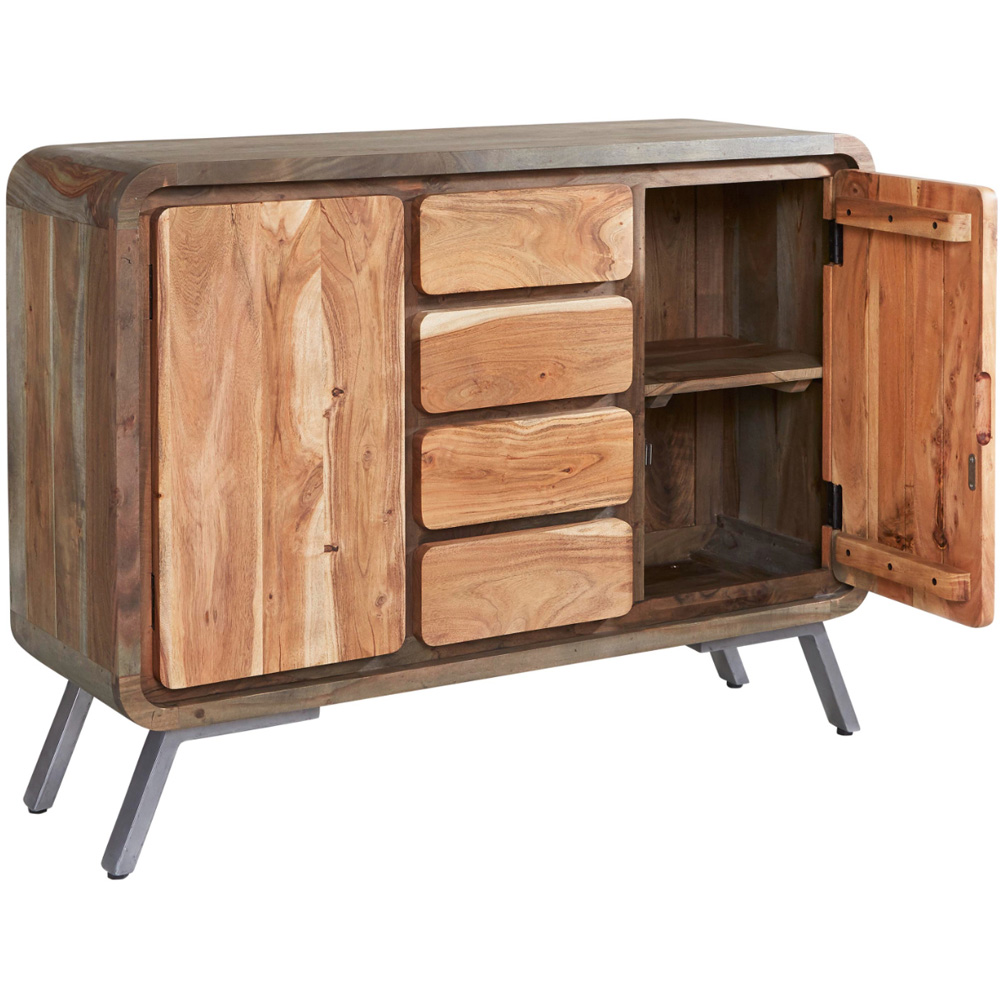 Brooklyn Aleiny 2 Door 4 Drawer Wooden Sideboard Image 3