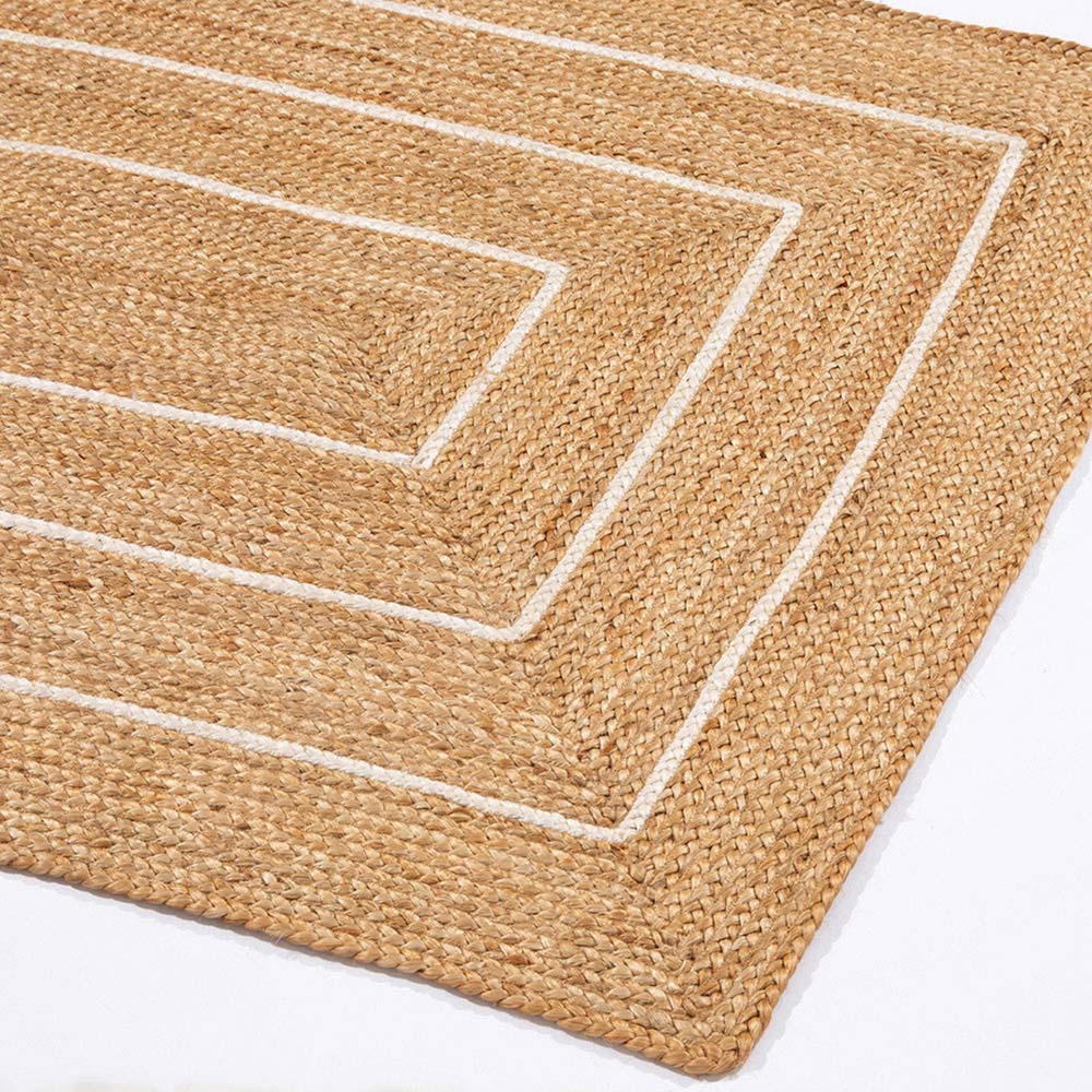 Prestbury Natural Border Braided Rug 120 x 170cm Image 3