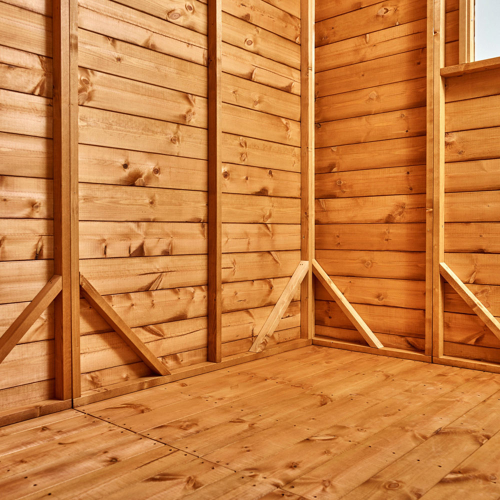 Power Sheds 12 x 6ft Pent Wooden Shed with Window Image 6