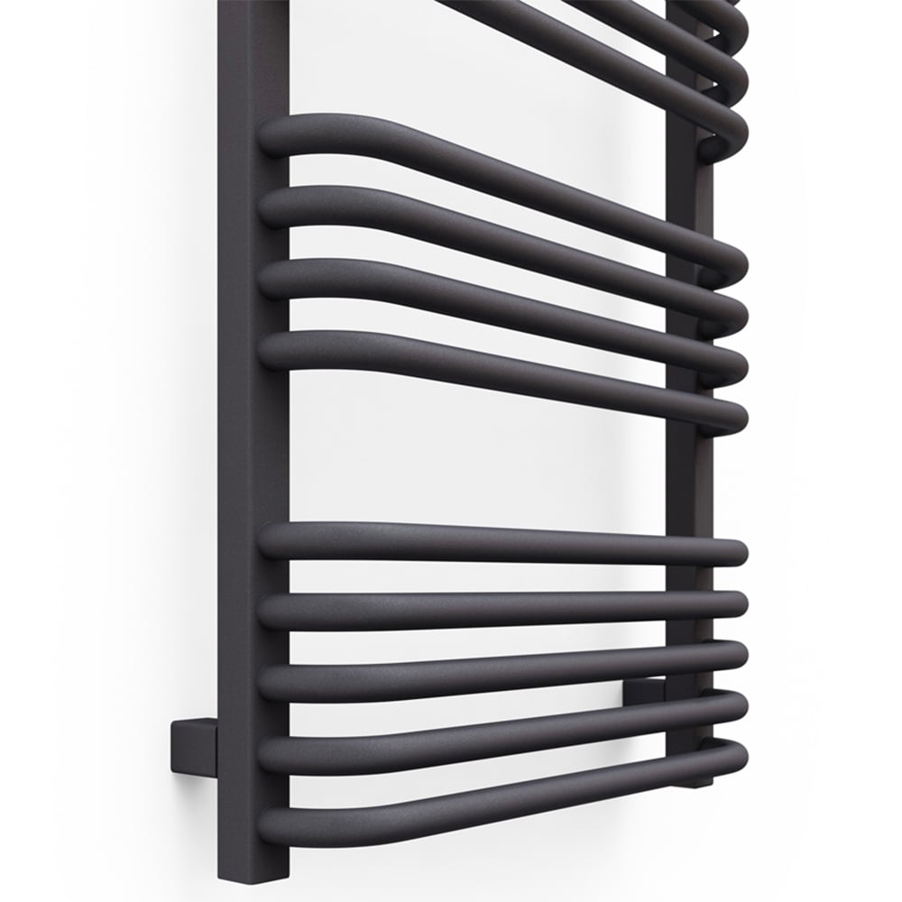 Terma Alex Modern Grey Heated Towel Rail 1580 x 500mm Image 3