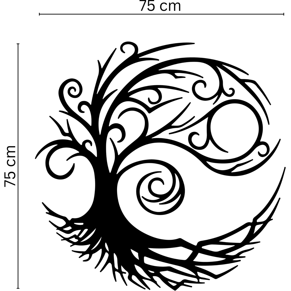 Decortie Tree of Life Silhouette Metal Wall Decor Image 5