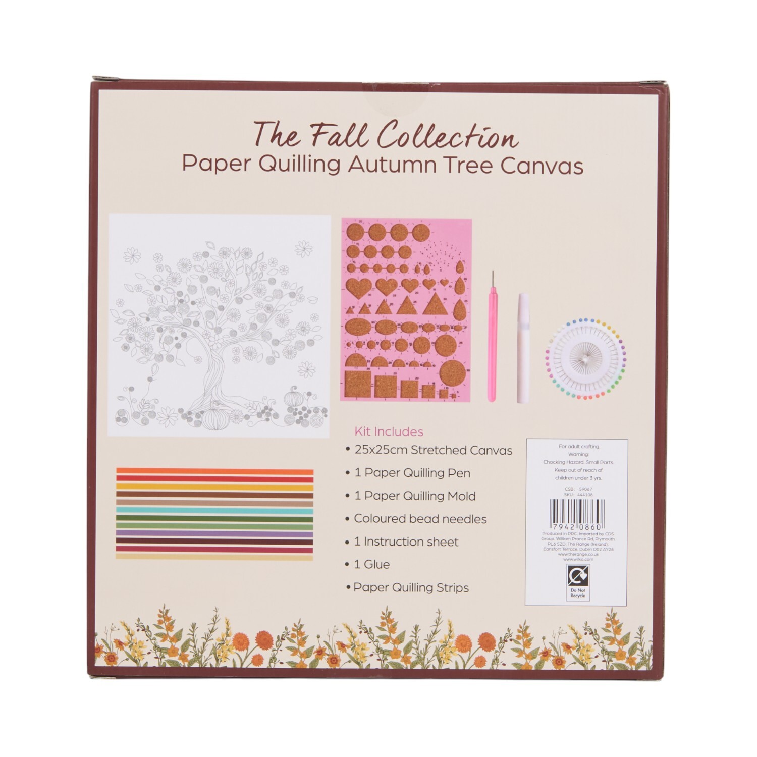 Paper Quilling Autumn Tree Canvas Kit Image 3
