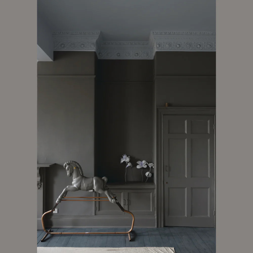 Farrow & Ball Modern Eggshell Mole's Breath Satin Paint 2.5L Image 4