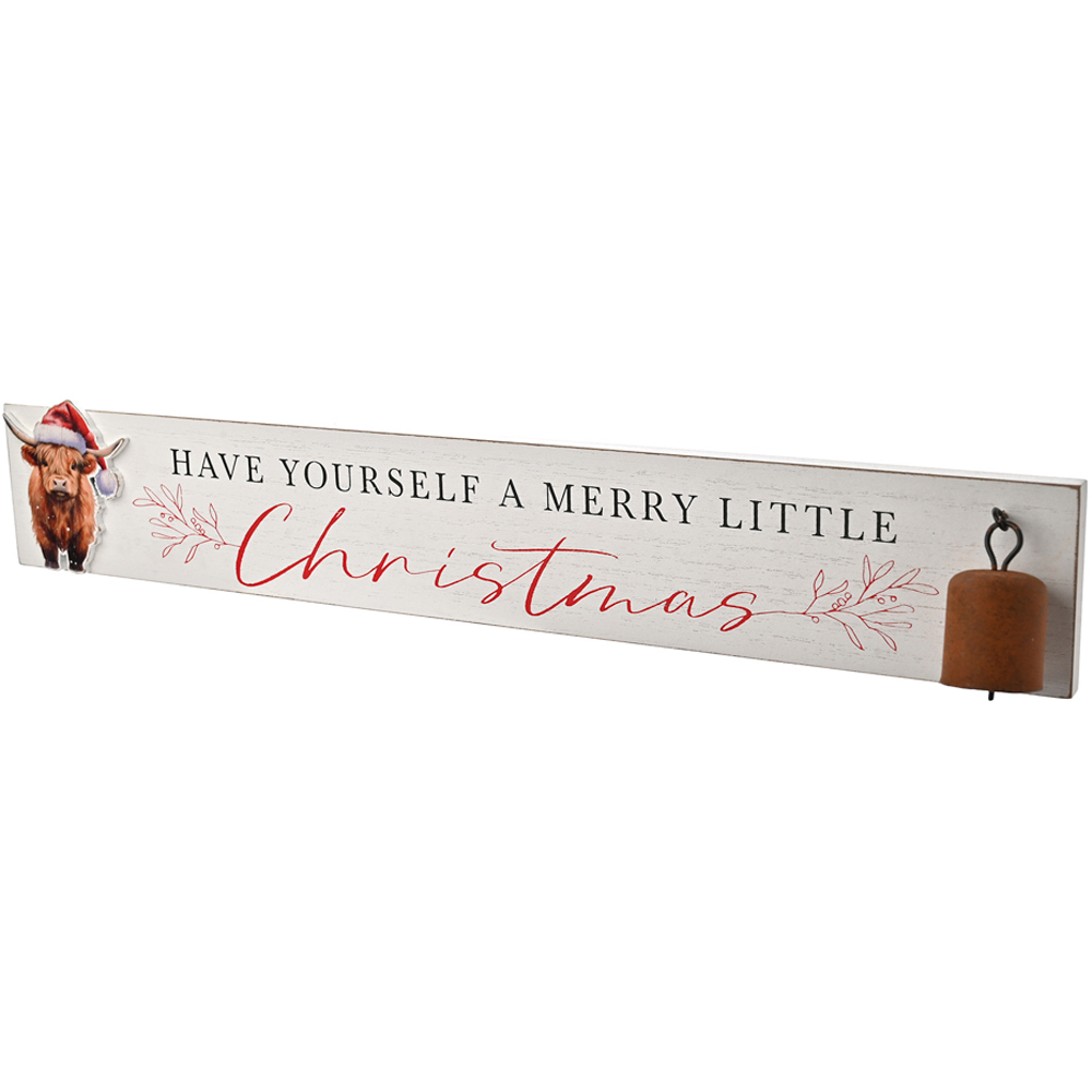 The Seasonal Gift Co. Highland Cow Mantel Plaque Image 2