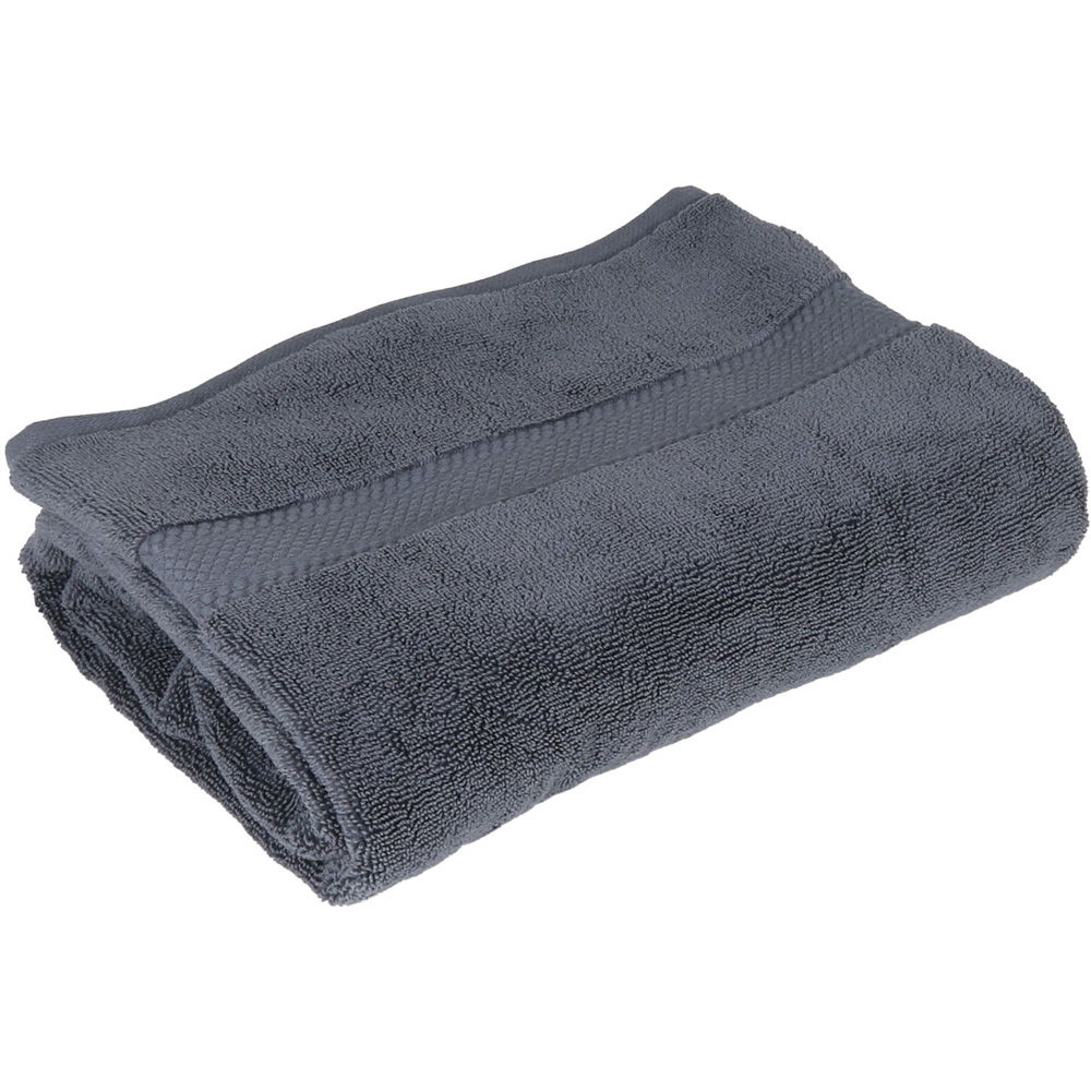 Soft Midnight Grey Bath Sheet Image