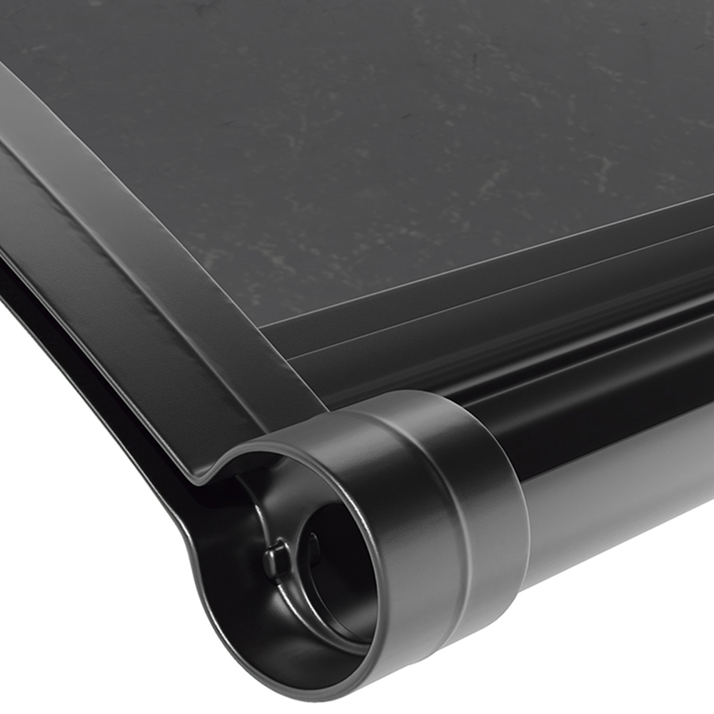 Living and Home Dark Grey Curved Door and Window Canopy 2.0 x 1.0m Image 5