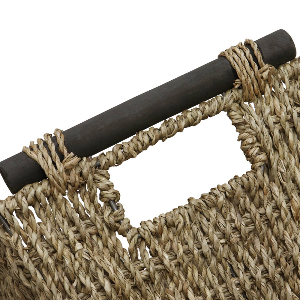 JVL Seagrass Tapered Storage Baskets with Handles 3 Pack Image 6