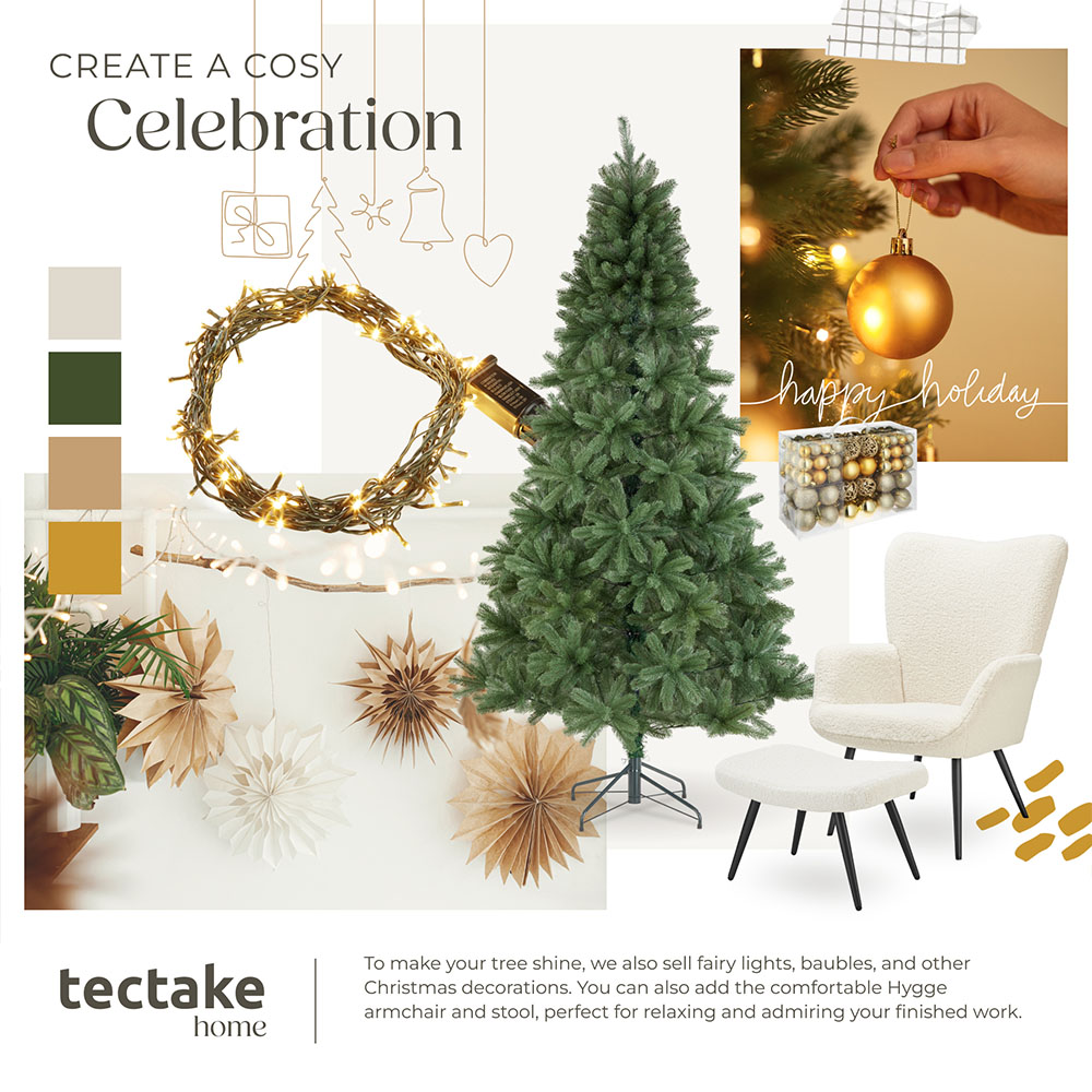 tectake Prancer Green Artificial Christmas Tree 6.8ft Image 8