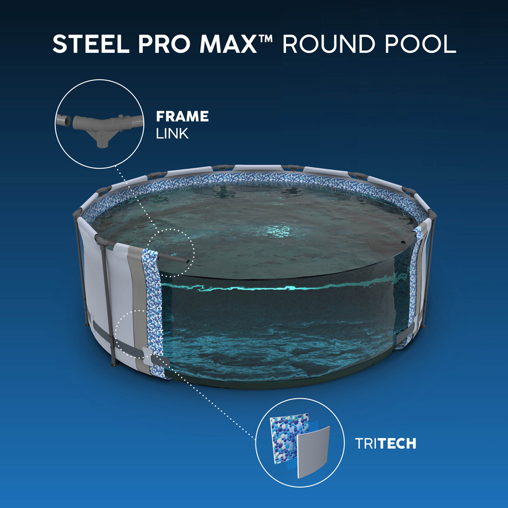 Bestway Steel Pro Max White Round Pool Set 12ft x 39.5 inch Image 7
