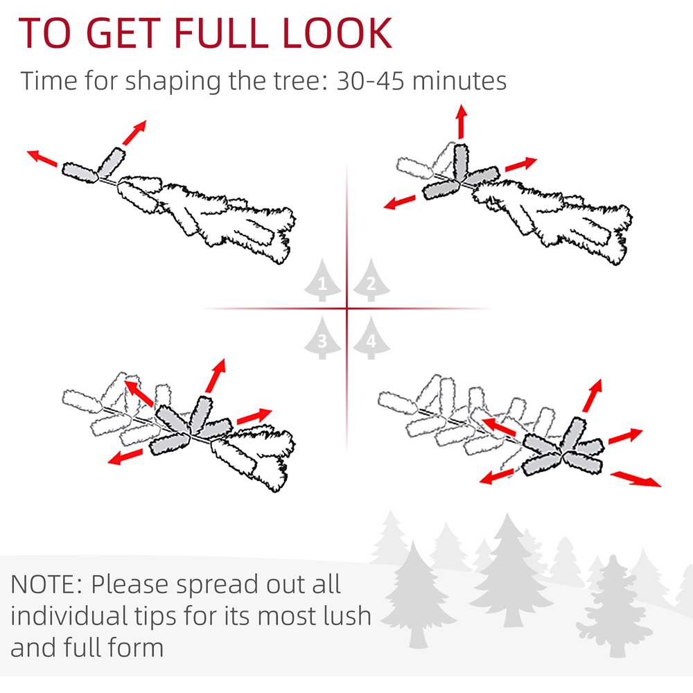 Everglow Pre-Lit Artificial Christmas Tree with Remote 6ft Image 7